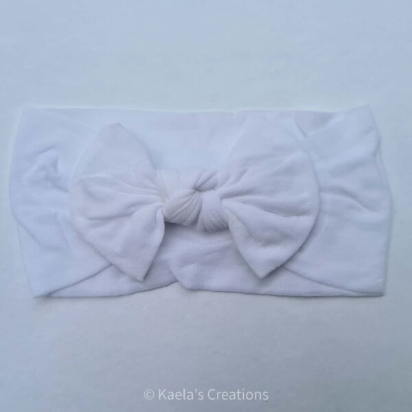 Super soft Nylon Headband white