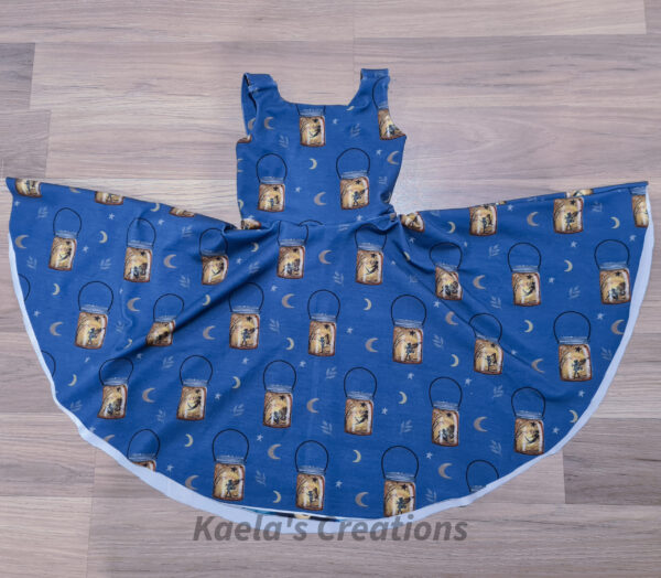 Dress - Grow With Me size 1-3 - Full Circle skirt - Fairy Lanterns