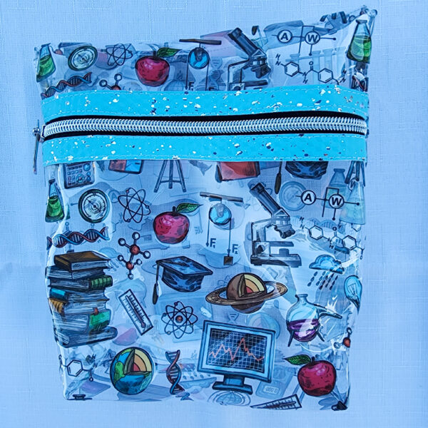 Clear Vinyl Pouch - Science - Blue