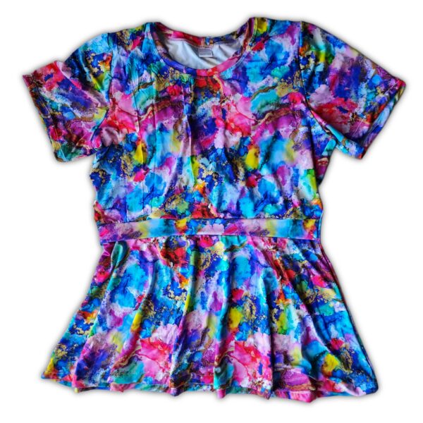 Breastfeeding Shirt - Everyday Size L (16-18) Rainbow splash