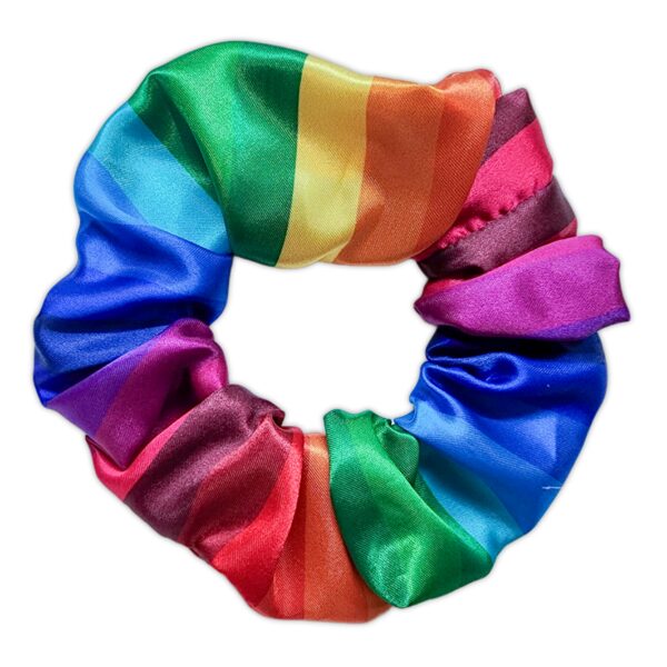 Scrunchie - Rainbow Satin