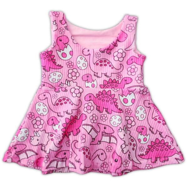 Grow With Me shirt - 1-3 years Pink Arwarables (rib knit)