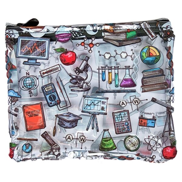 Clear Vinyl Pencil Case - Science