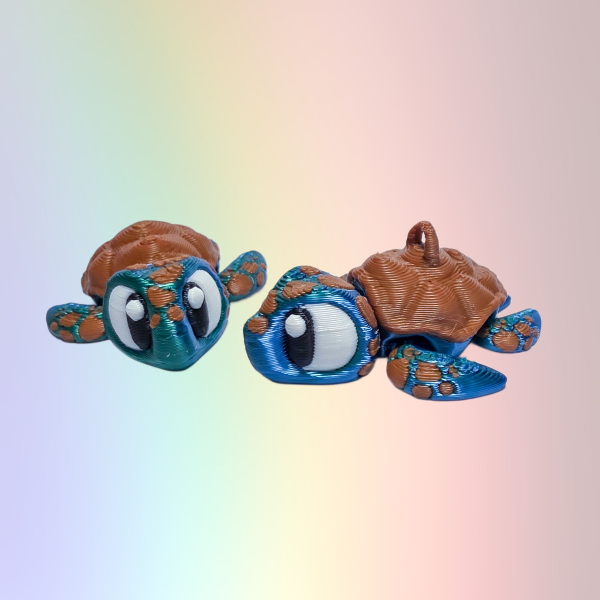 Keychain Articulated Turtle